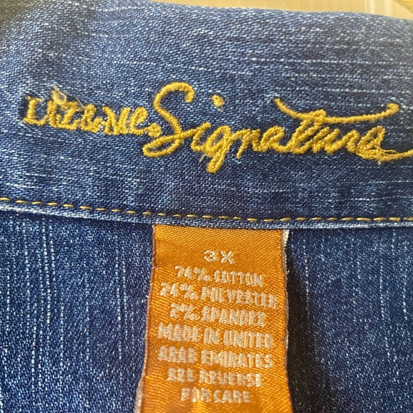 Liz & Me Signature Women's Blue Denim Jacket
Size 3X - Picture 5 of 16